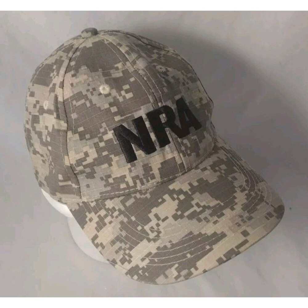 NRA Est. 1871 Digital Camouflage Adjustable Strapback Hat/Cap-EXCELLENT!
